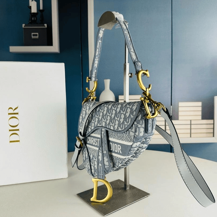 Saddle Dior Oblique Denim Blue 3