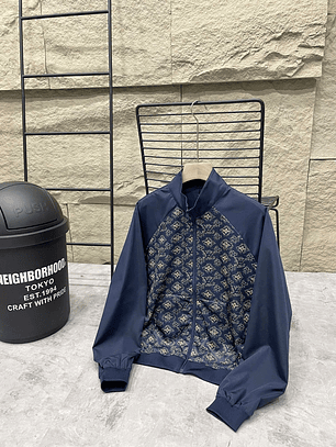 Technical Cotton Monogram Track Jacket