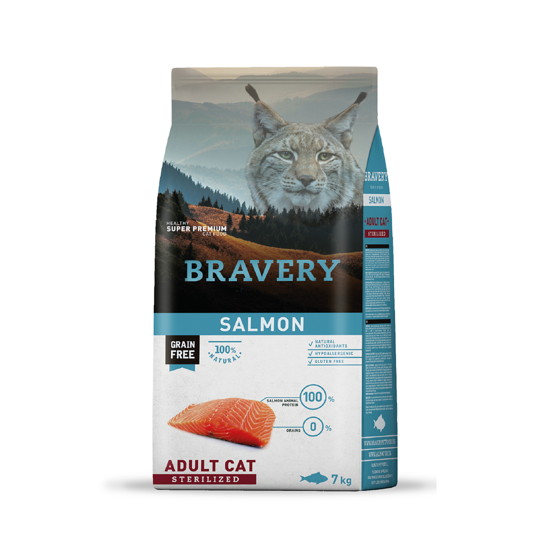 Bravery Gato Esterilizado Salmón 7 kg | Alimento Super Premium 1