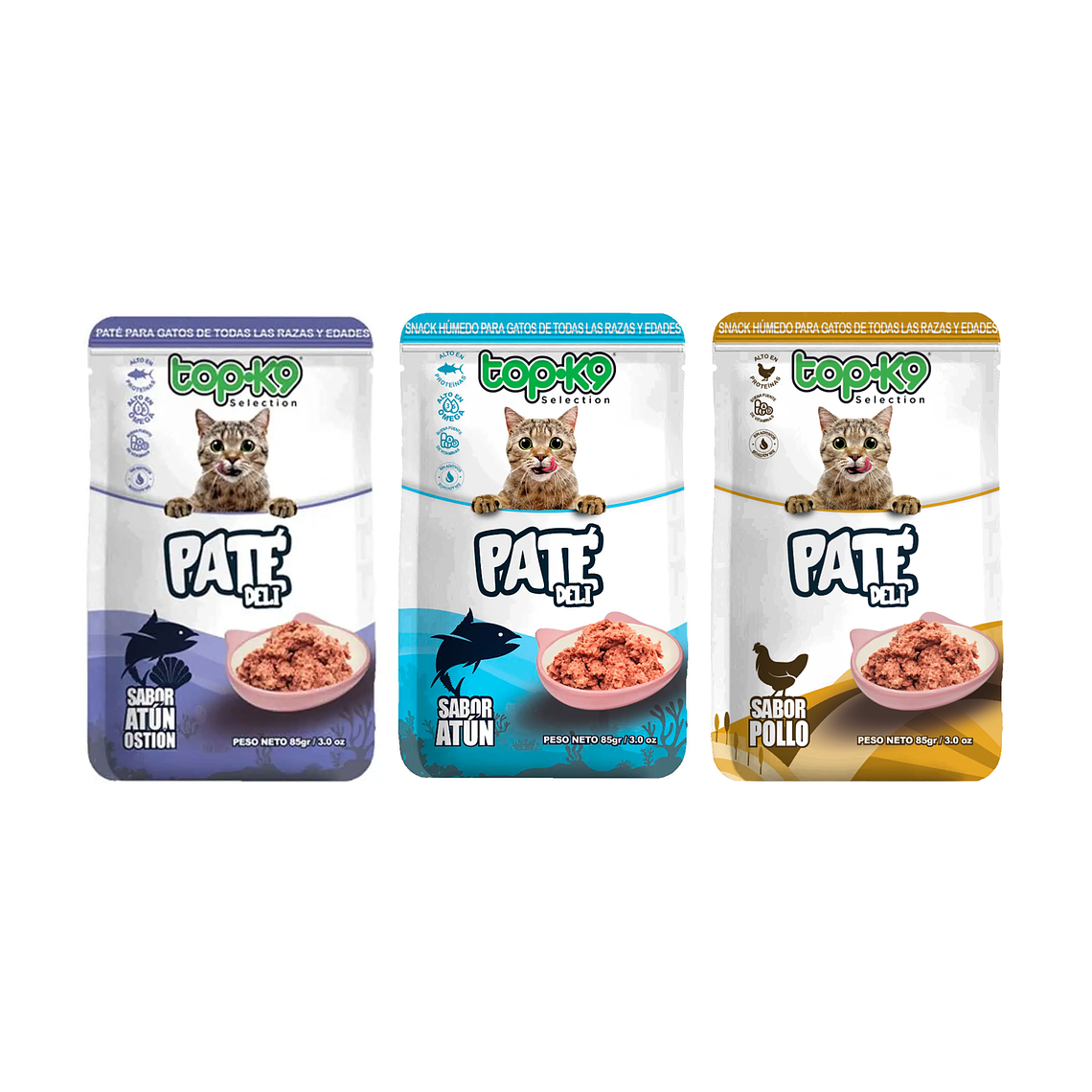 TopK9 Sachet Paté Gato | Alimento Húmedo para Gatos 1