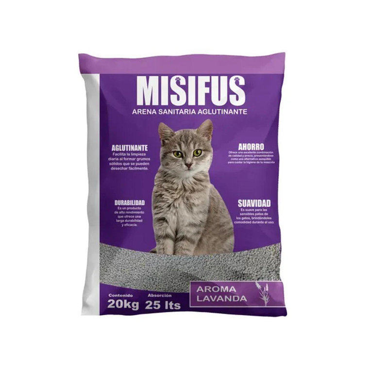 Arena Sanitaria Misifus 20 kg | Arena para Gatos 1