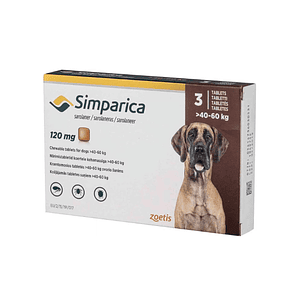 SIMPARICA 3 Comprimidos 40 a 60 kg 