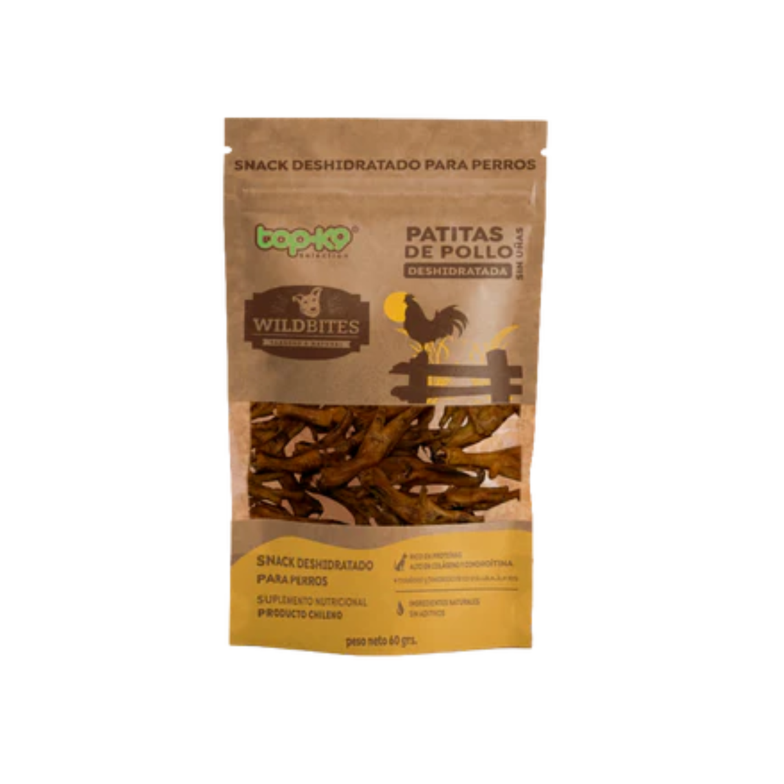 Patitas de Pollo 60 g Topk9  1