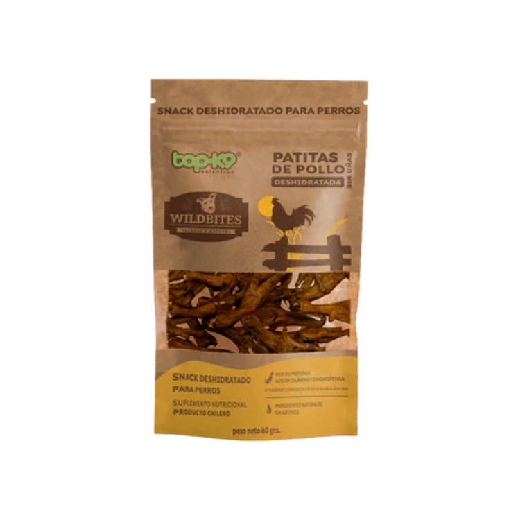 Patitas de Pollo 60 g Topk9  1