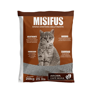 Arena Sanitaria Misifus Café 20 kg