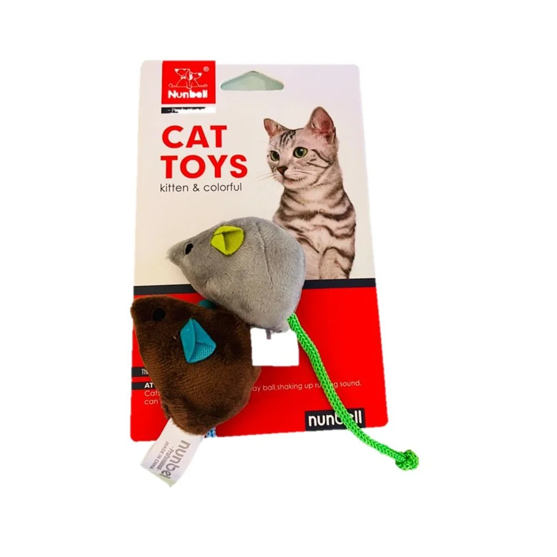 Juguete Ratón de Peluche 2 Unidades 1