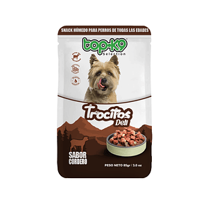 Sachet TopK9 Trocitos Cordero 