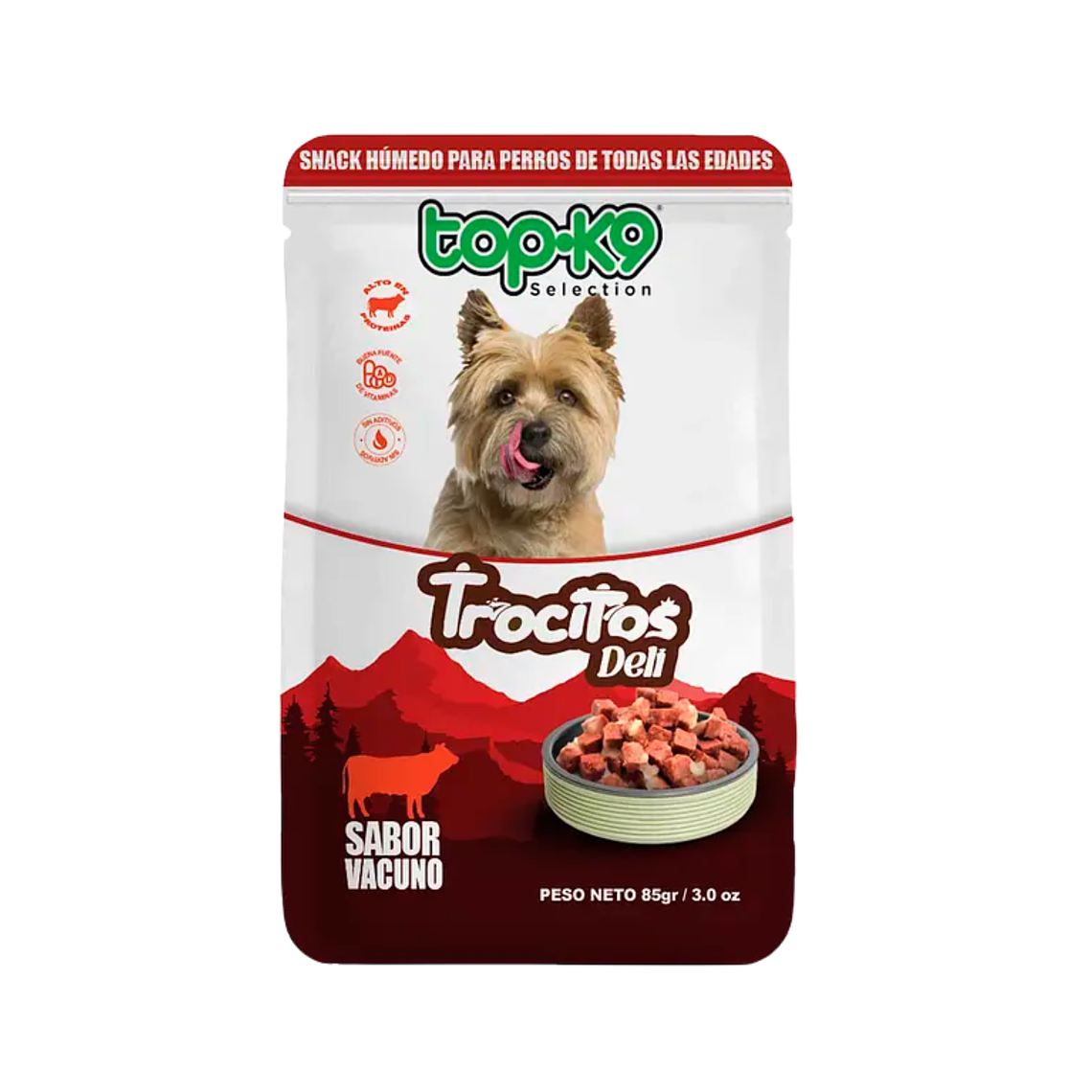Sachet TopK9 Trocitos Vacuno  1