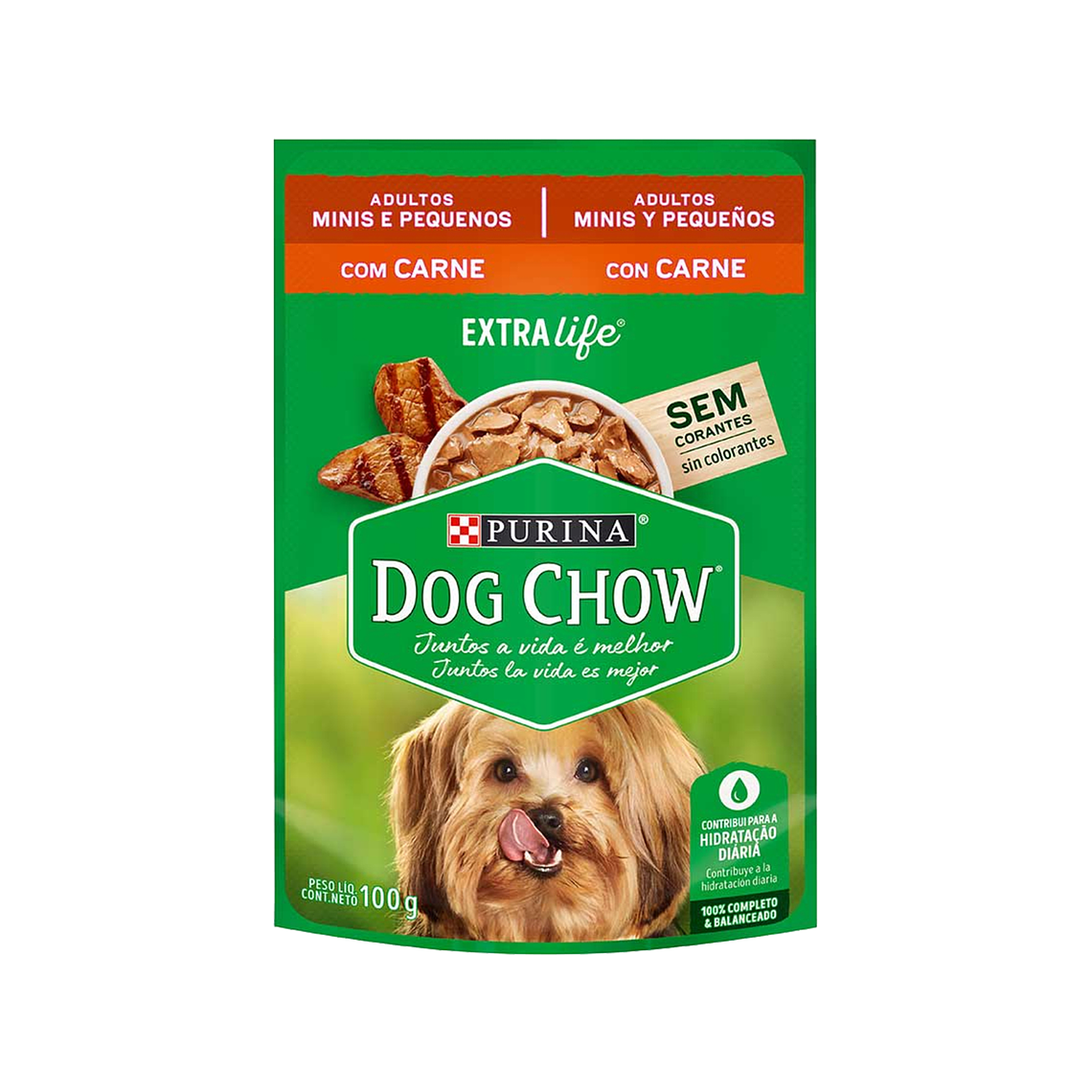 Sachet Dog Chow Adulto Razas Pequeñas Carne 1