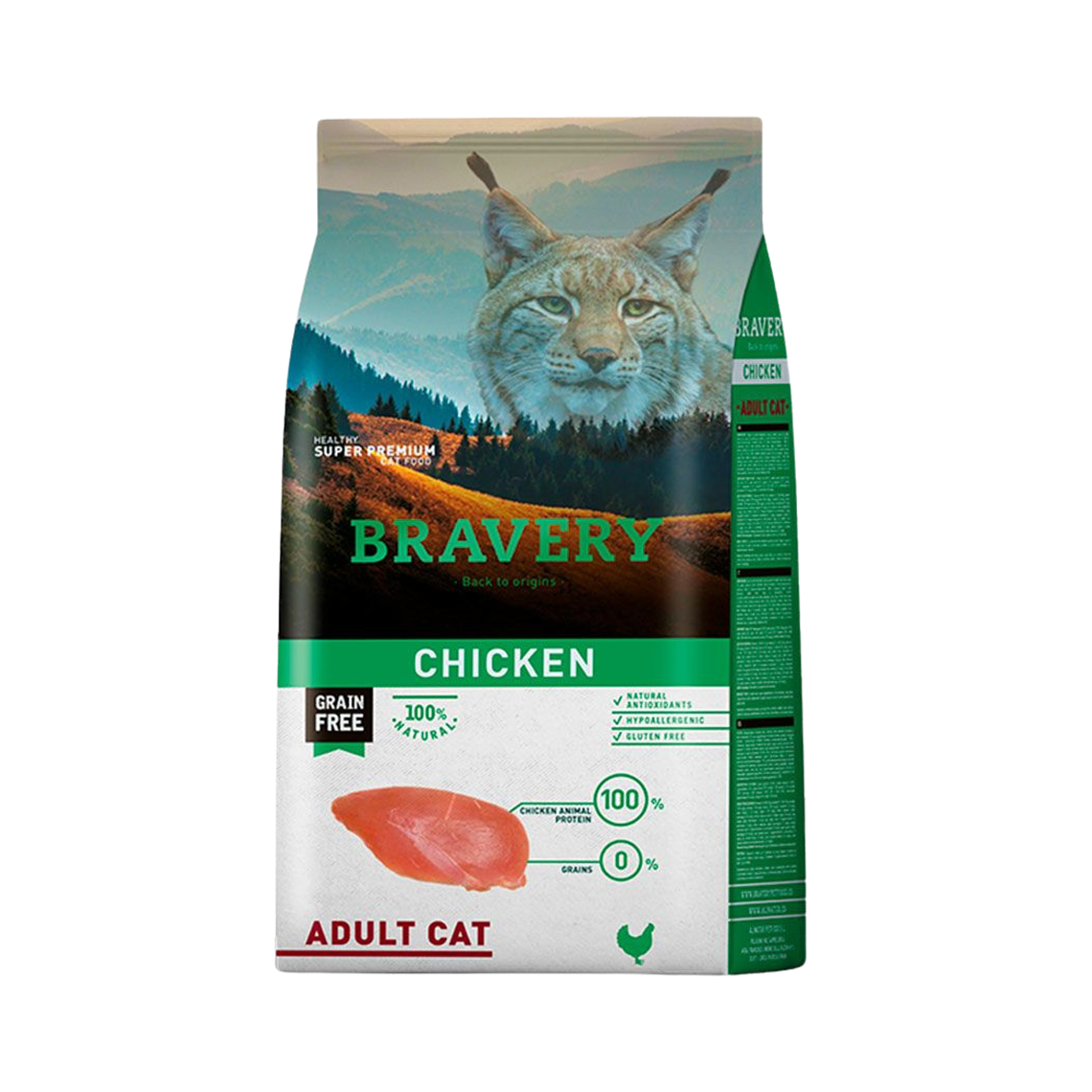 Bravery Gato Adulto Pollo 7 kg 1