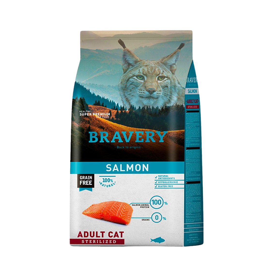 Bravery Gato Esterilizado Salmón 7 kg  1