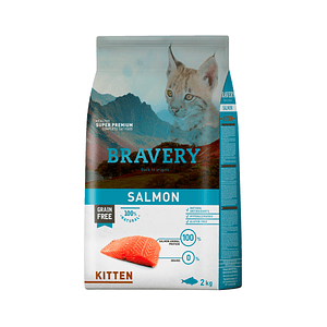 Bravery Kitten Salmón 2 kg