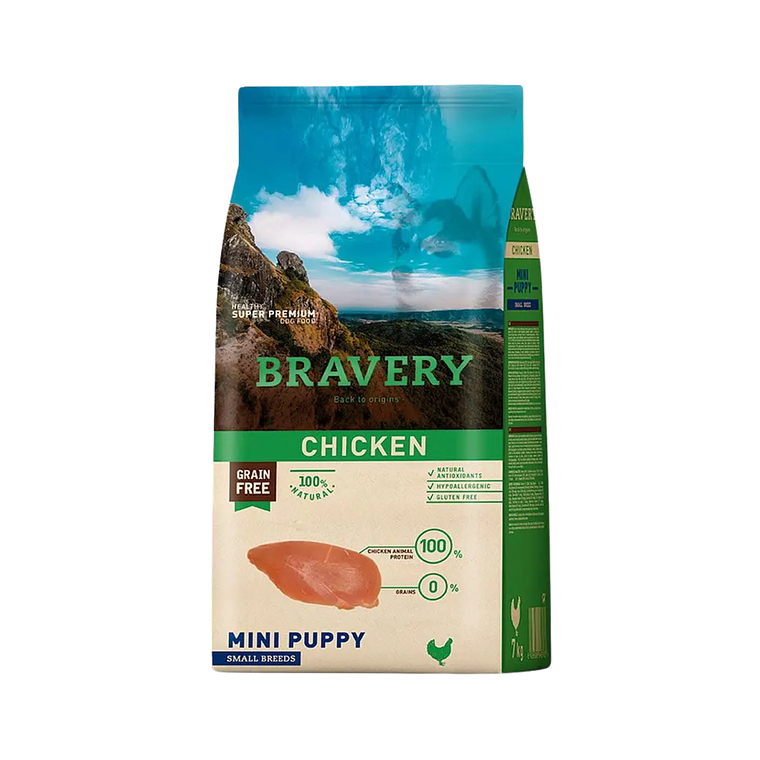 Bravery Mini Puppy Pollo 2 kg 1