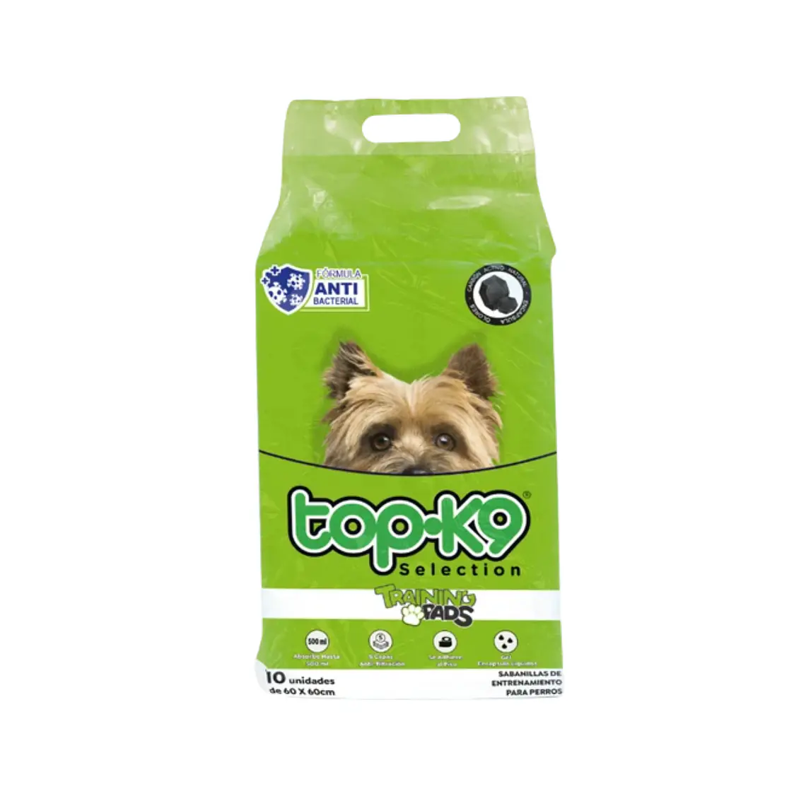 Sabanilla TopK9 Carbón Activo 60 x 90 cm 10 Unidades 1
