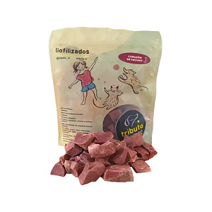 Snack Crudo Liofilizado Corazón de Vacuno Tributo 100 g
