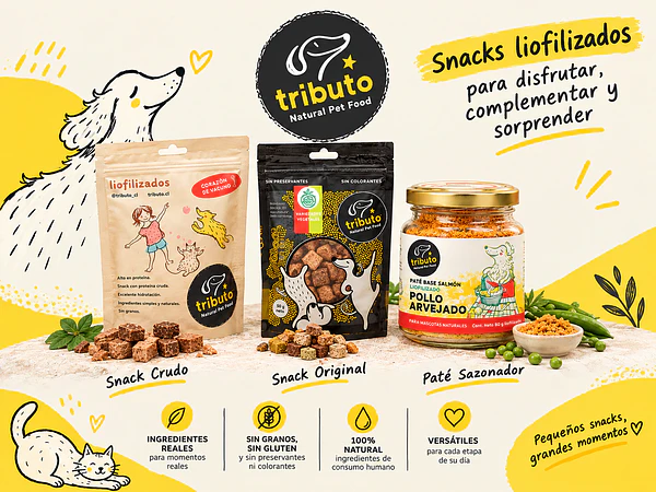Tributo: snacks liofilizados para disfrutar, complementar y sorprender