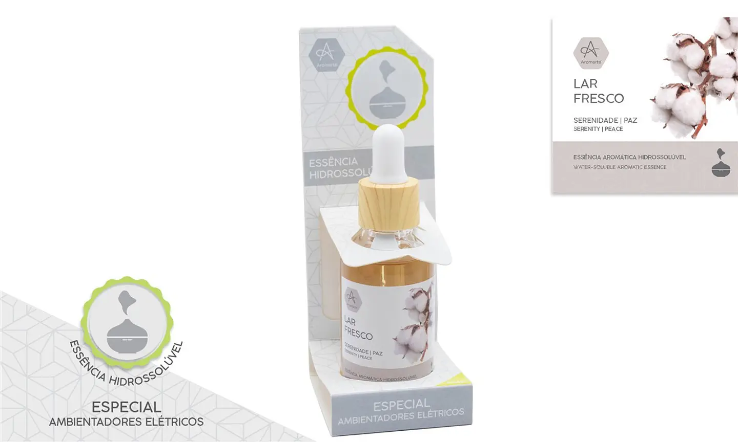  Essência Hidrossolúvel - Lar fresco/Algodão 30 ml 1