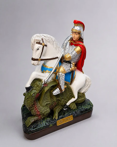 São Jorge 22cm - Gesso