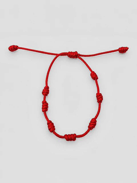 Pulseira Vermelha - 7 Nós de Proteção