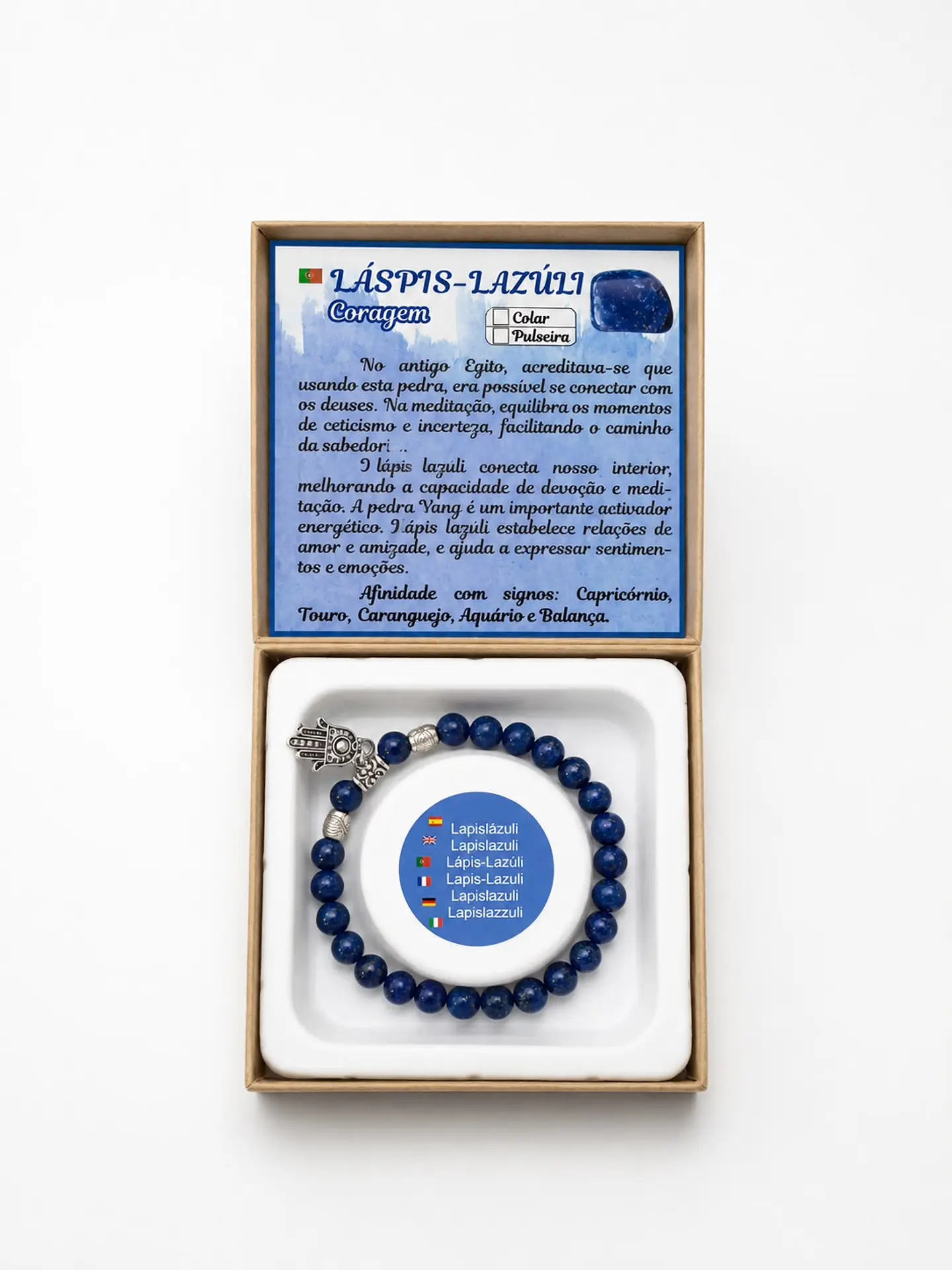 Pulseira - Pedra Lápis Azul 1