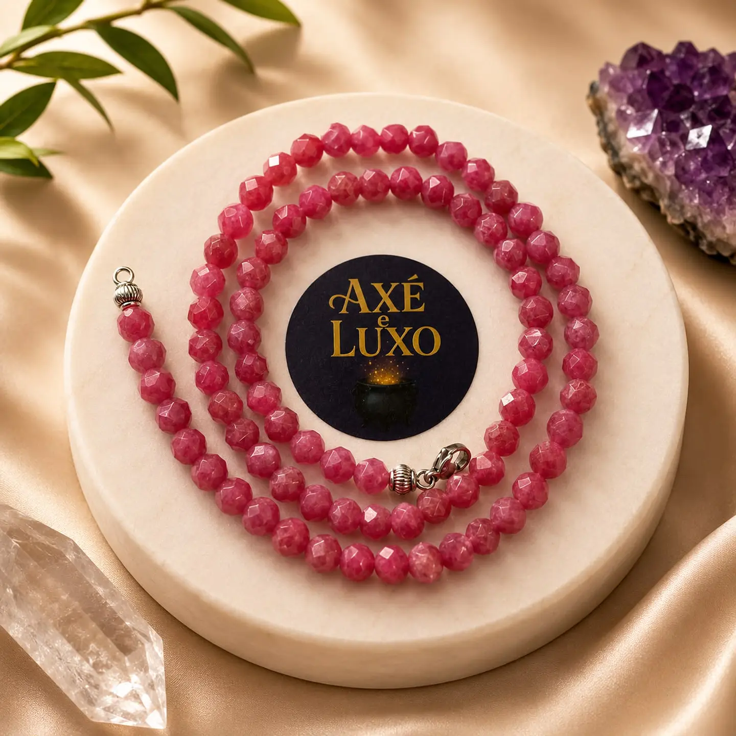 Conjunto de Pedras - Rubi Rosa 6
