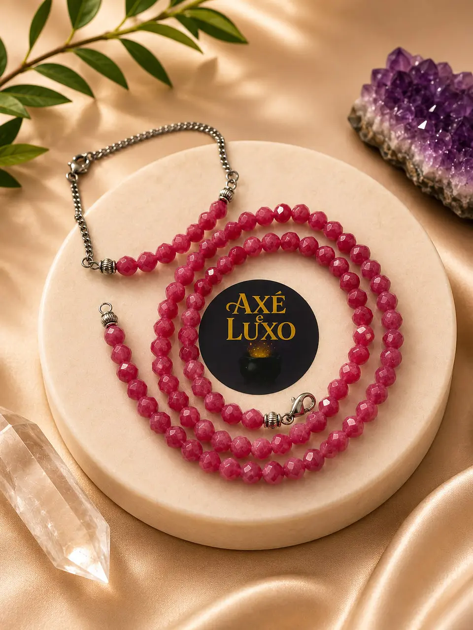 Conjunto de Pedras - Rubi Rosa 2