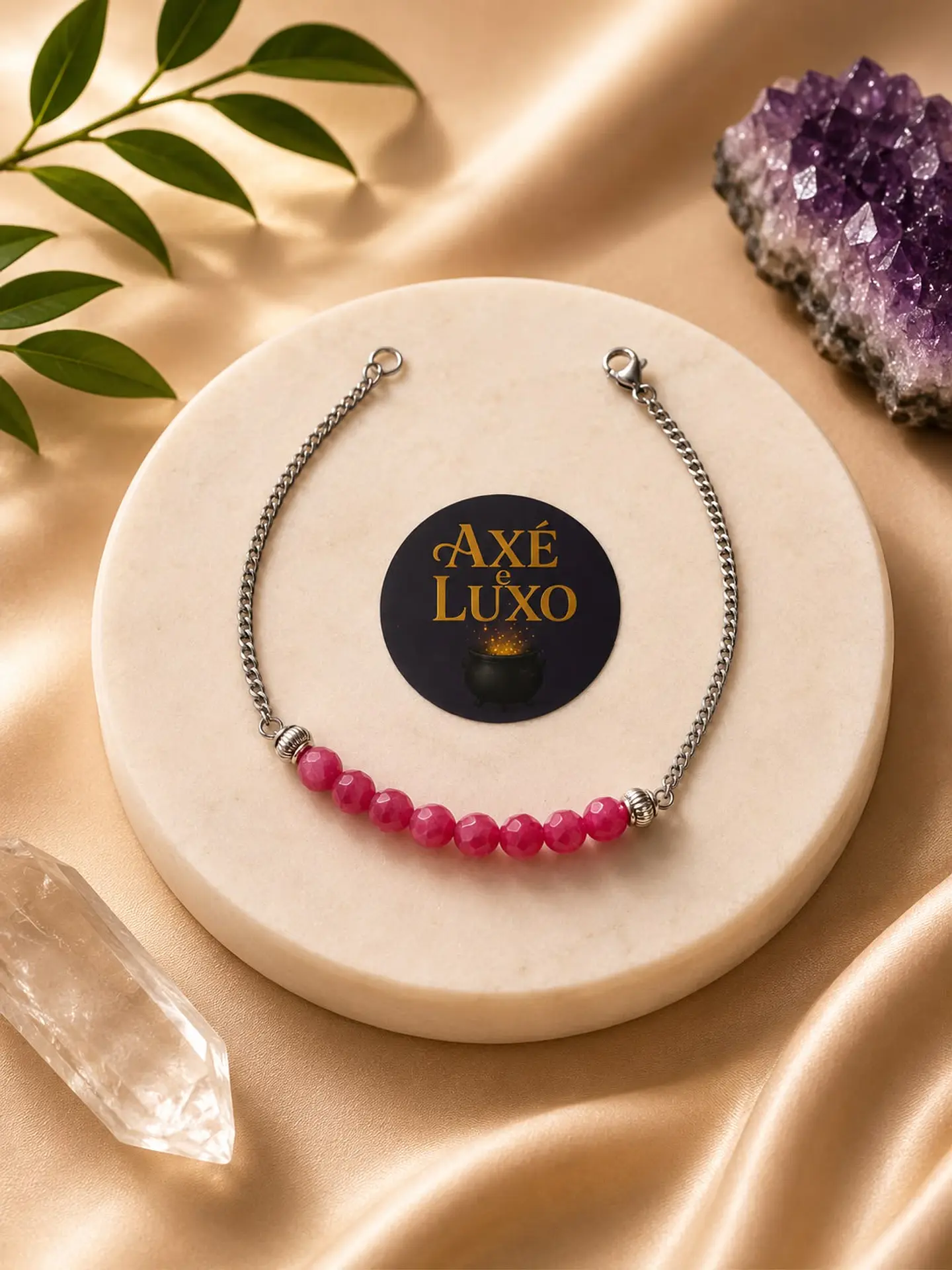 Conjunto de Pedras - Rubi Rosa 3