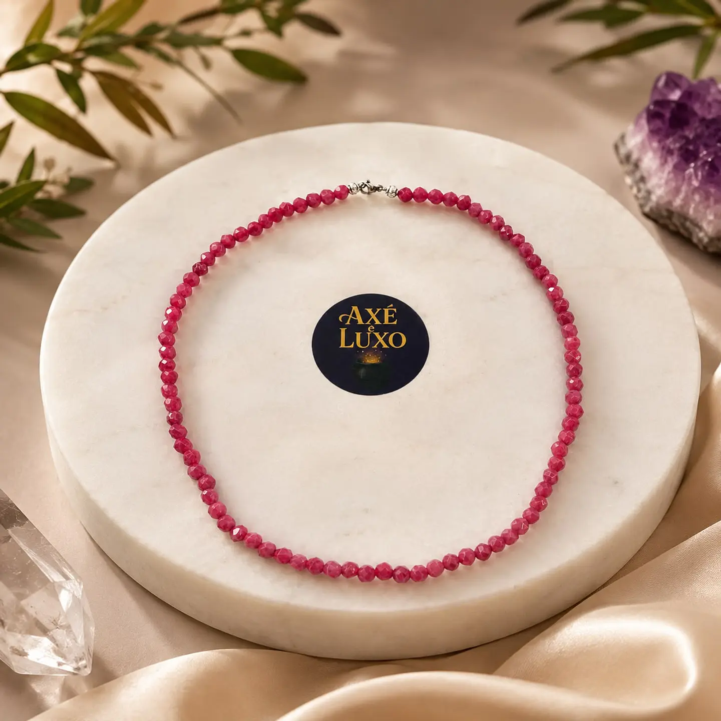 Conjunto de Pedras - Rubi Rosa 5