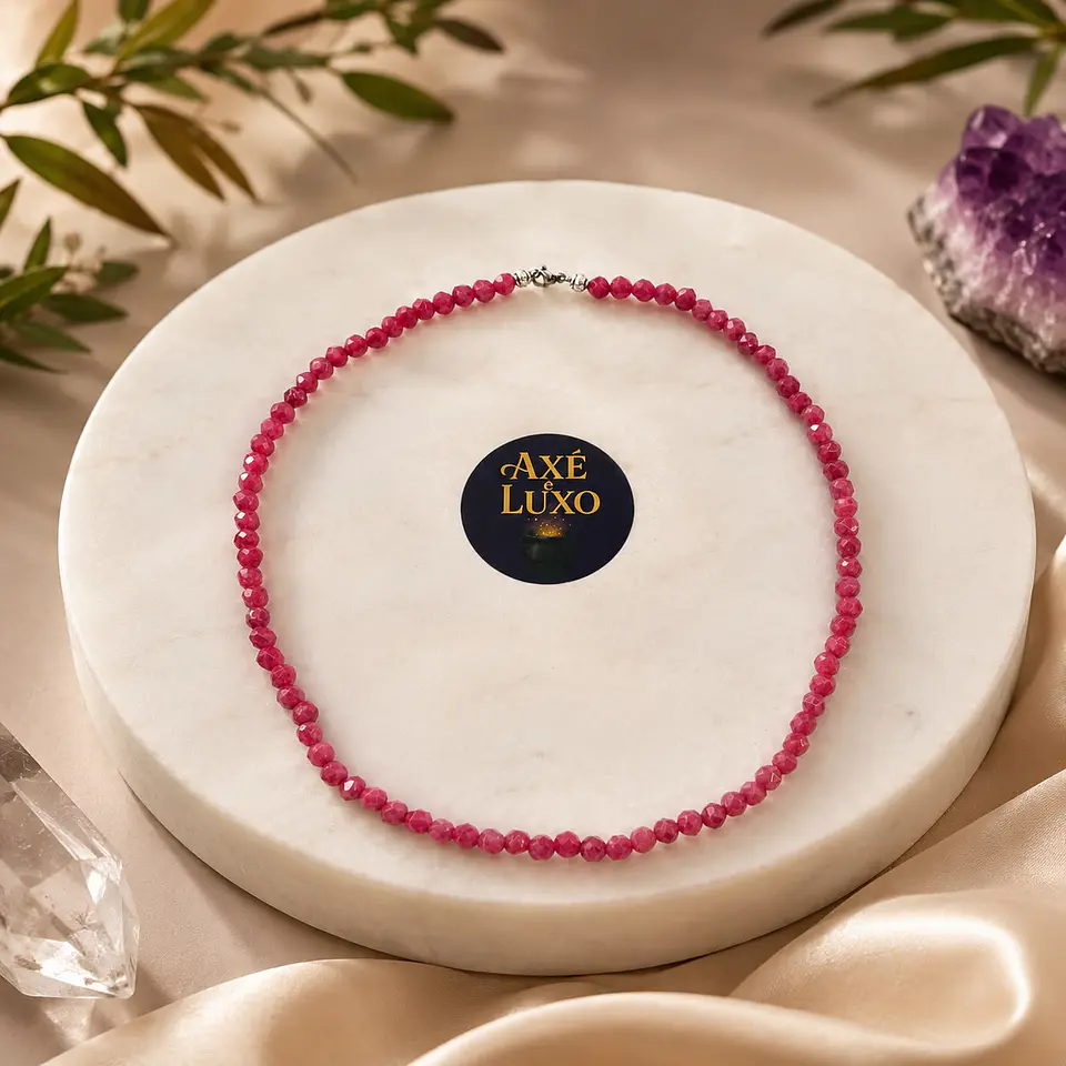 Conjunto de Pedras - Rubi Rosa 5