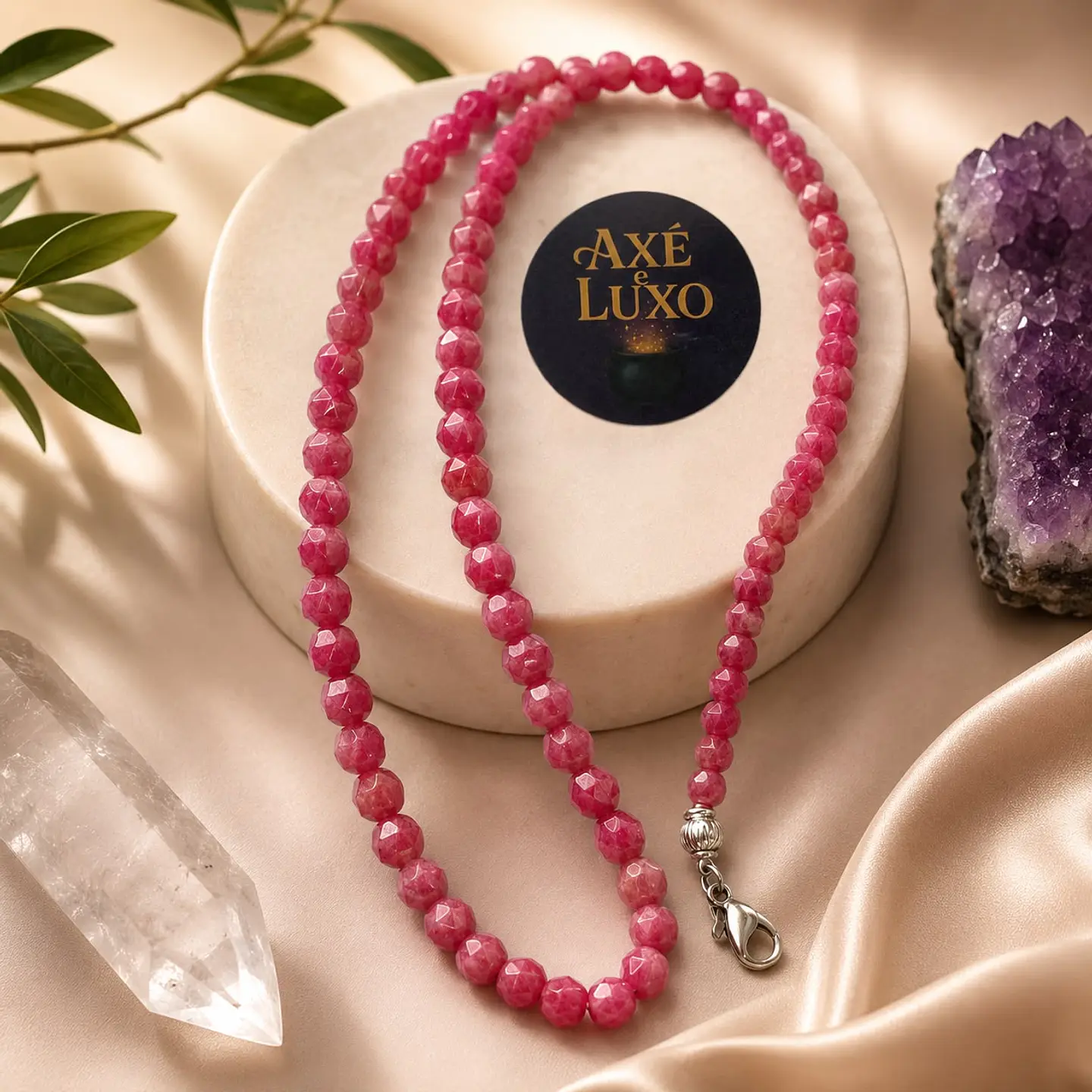 Conjunto de Pedras - Rubi Rosa 7