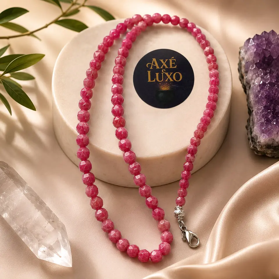 Conjunto de Pedras - Rubi Rosa 7