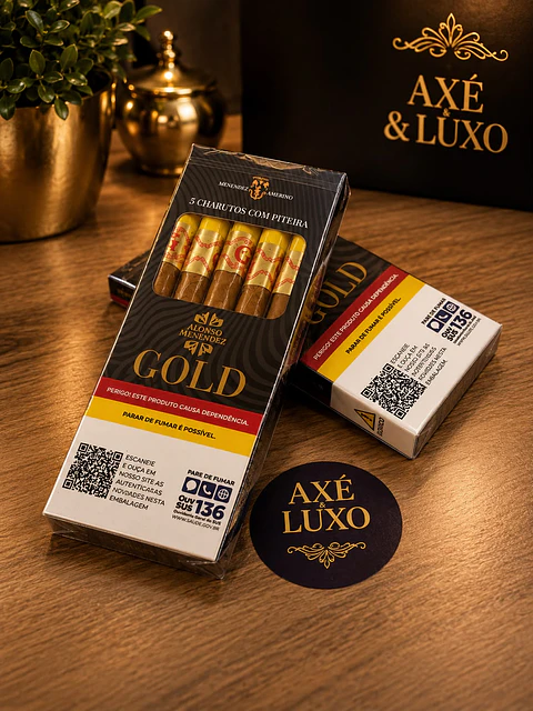 Charuto com Piteira - Gold
