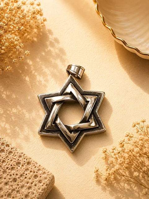 Estrela de Davi - Aço Inoxidável 