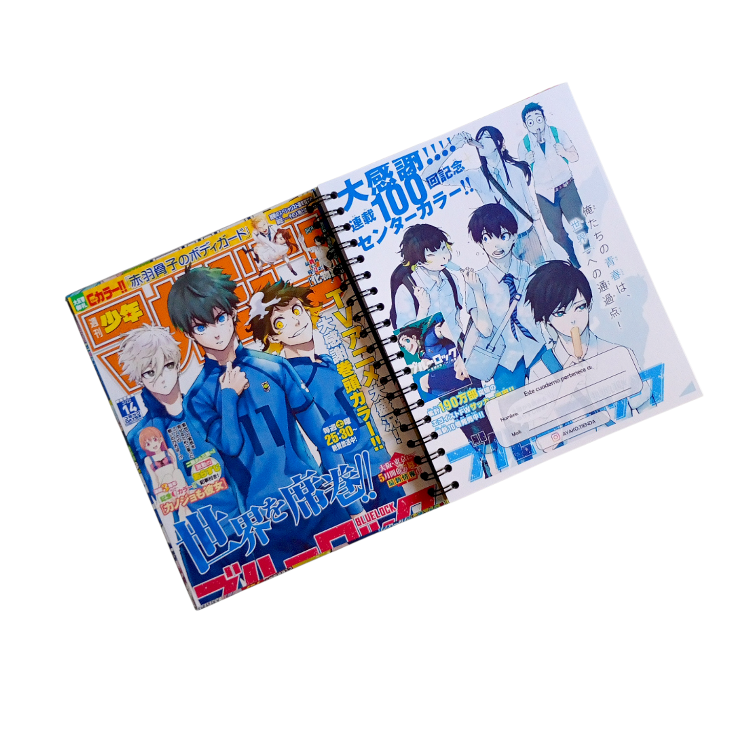 Cuaderno Blue Lock (modelo 2) 2