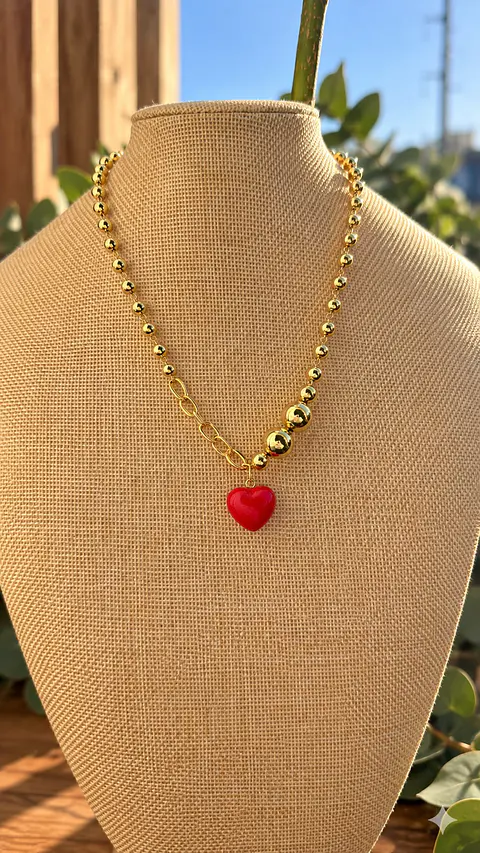 Collar Amore Rojo