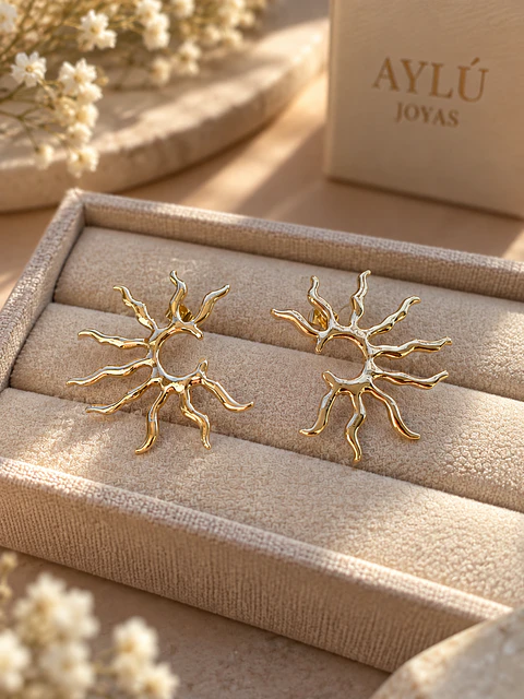 Aros Sol 18K ✨  