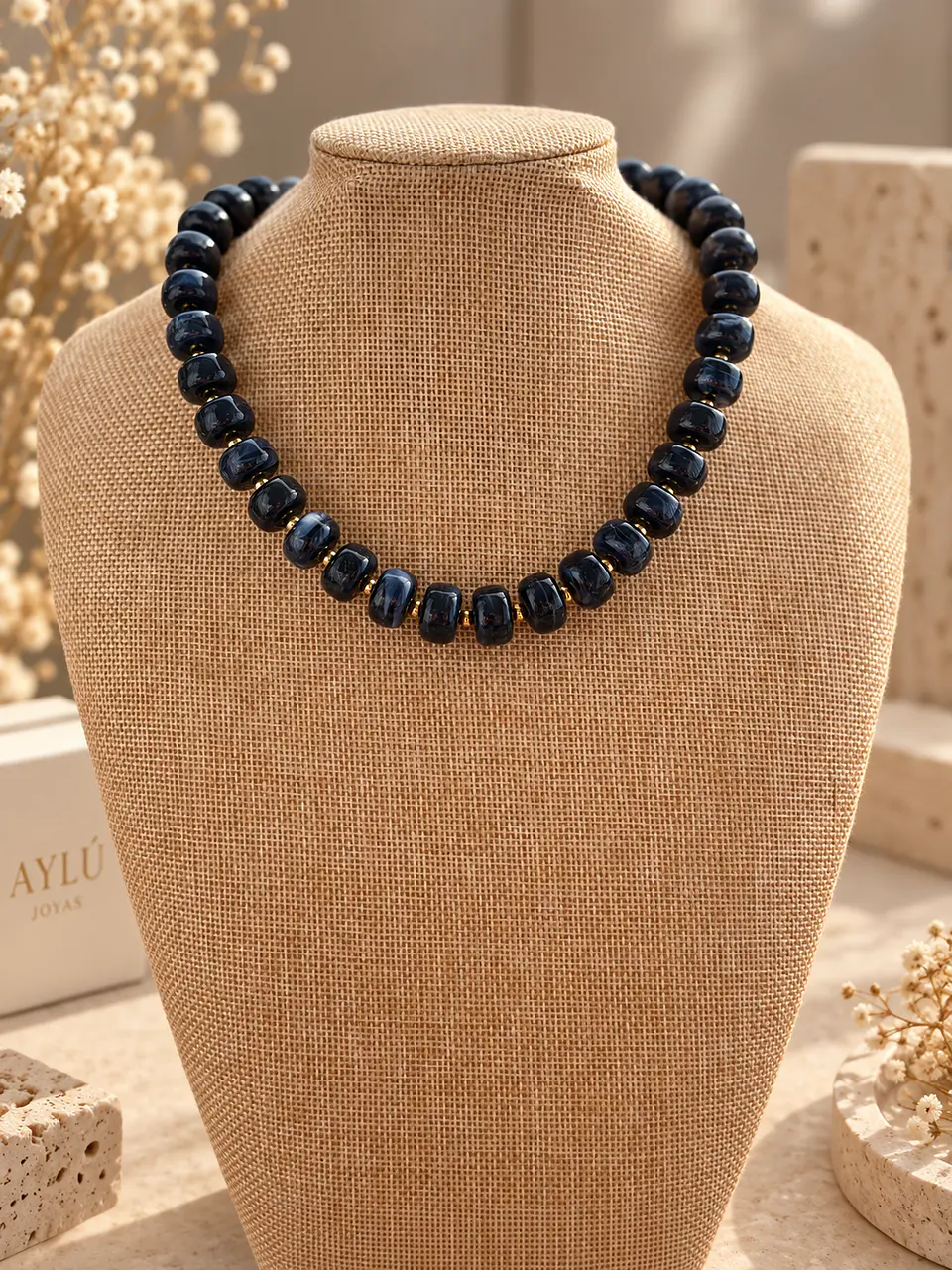 💙 COLLAR CLICHÉ AZUL MARMOLEADO 💙 1