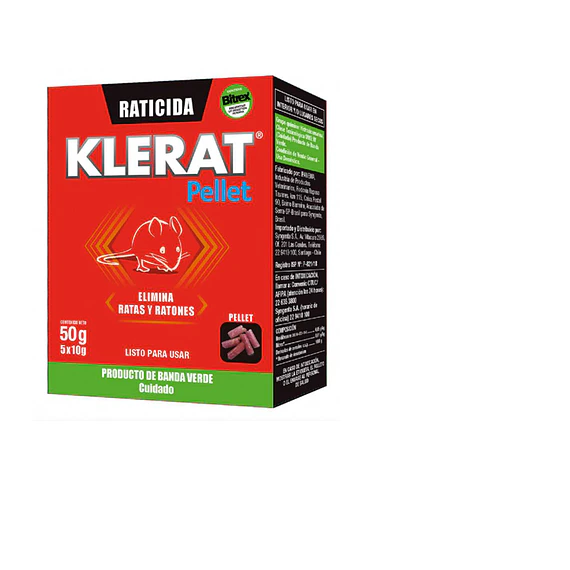 RATICIDA KLERAT PELLET 50GRS
