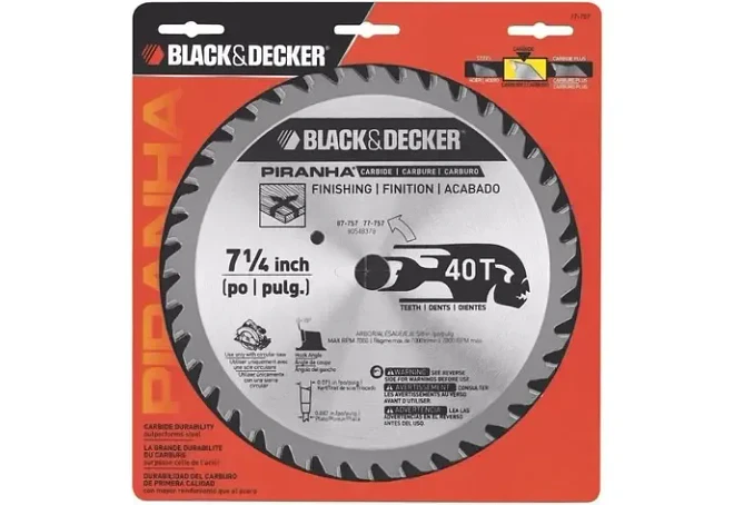Disco Sierra Black Decker 71/4 X 40d