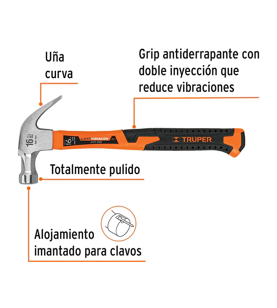 MARTILLO TRUPER 16OZ