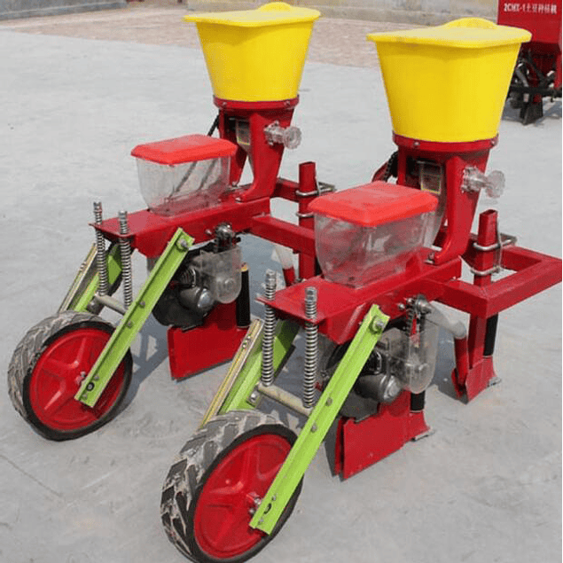 Sembradora de maíz porotos 2 hileras para tractor agricola