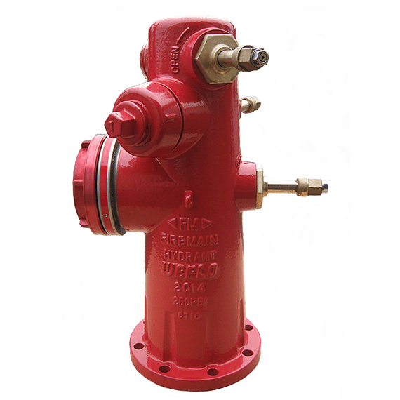 Hidrante de Columna Húmeda marca Weflo modelo F1311-250-2H1PSA