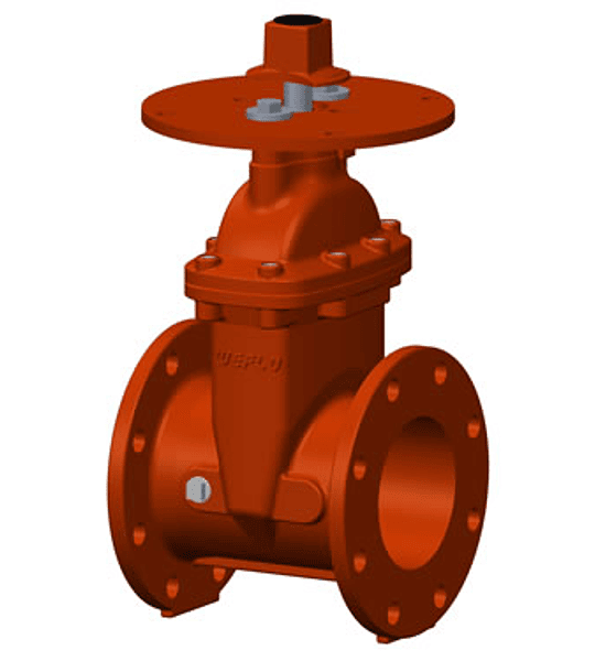 Válvulas de compuerta UL/FM para poste indicador brida/brida (4″-12″)