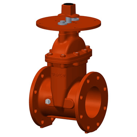Válvulas de compuerta UL/FM para poste indicador brida/brida (4″-12″)