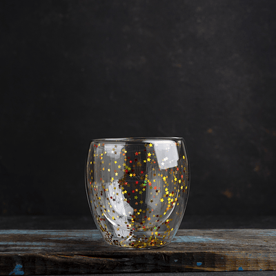 Vaso doble pared pequeño con estrellas