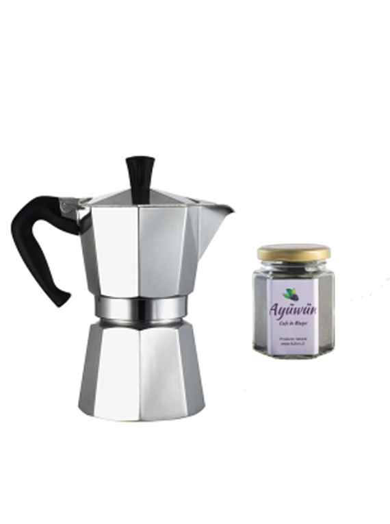 Cafetera Italiana + café de maqui 100 gramos
