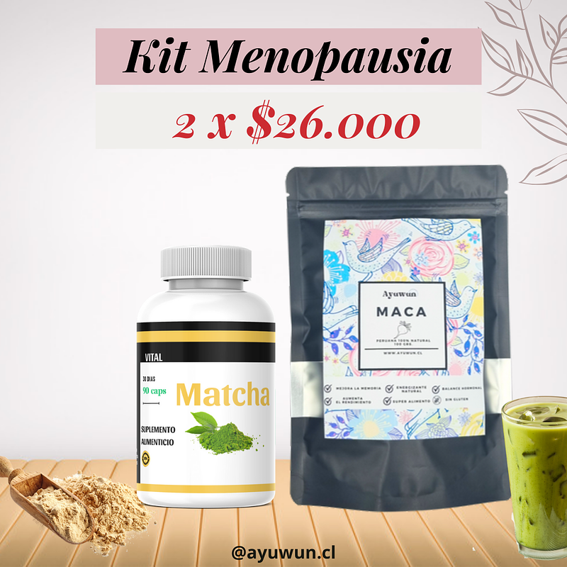 KIT MENOPAUSIA 2 x $26.000  