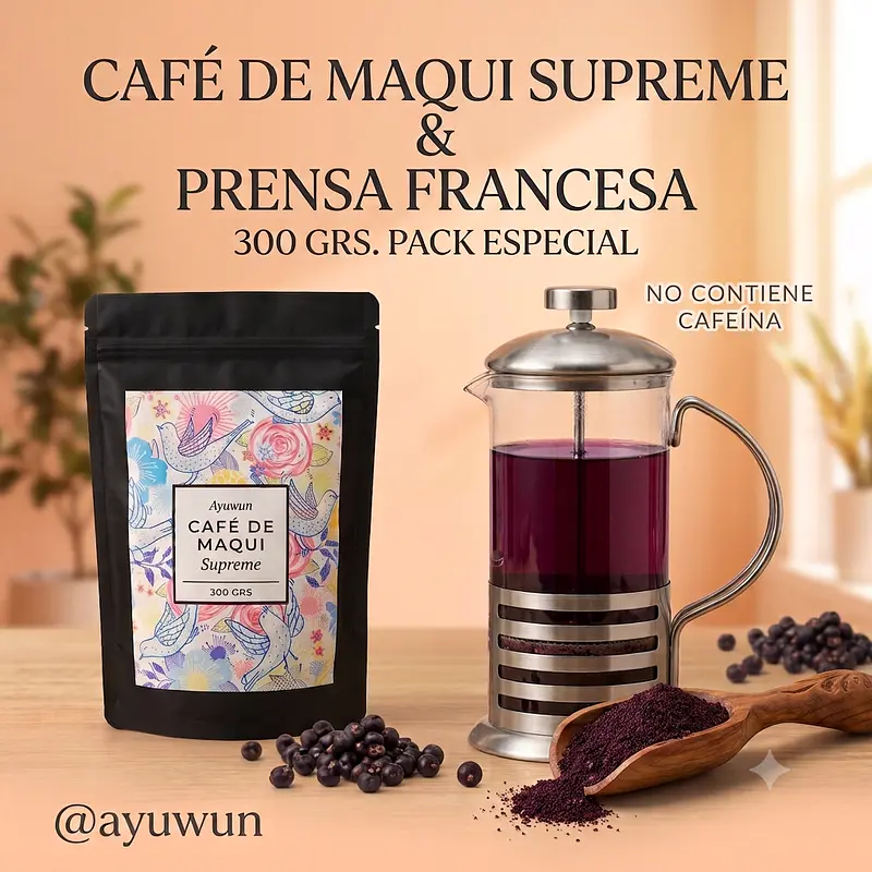 Café de Maqui Supreme: Experiencia Gourmet con Prensa Francesa