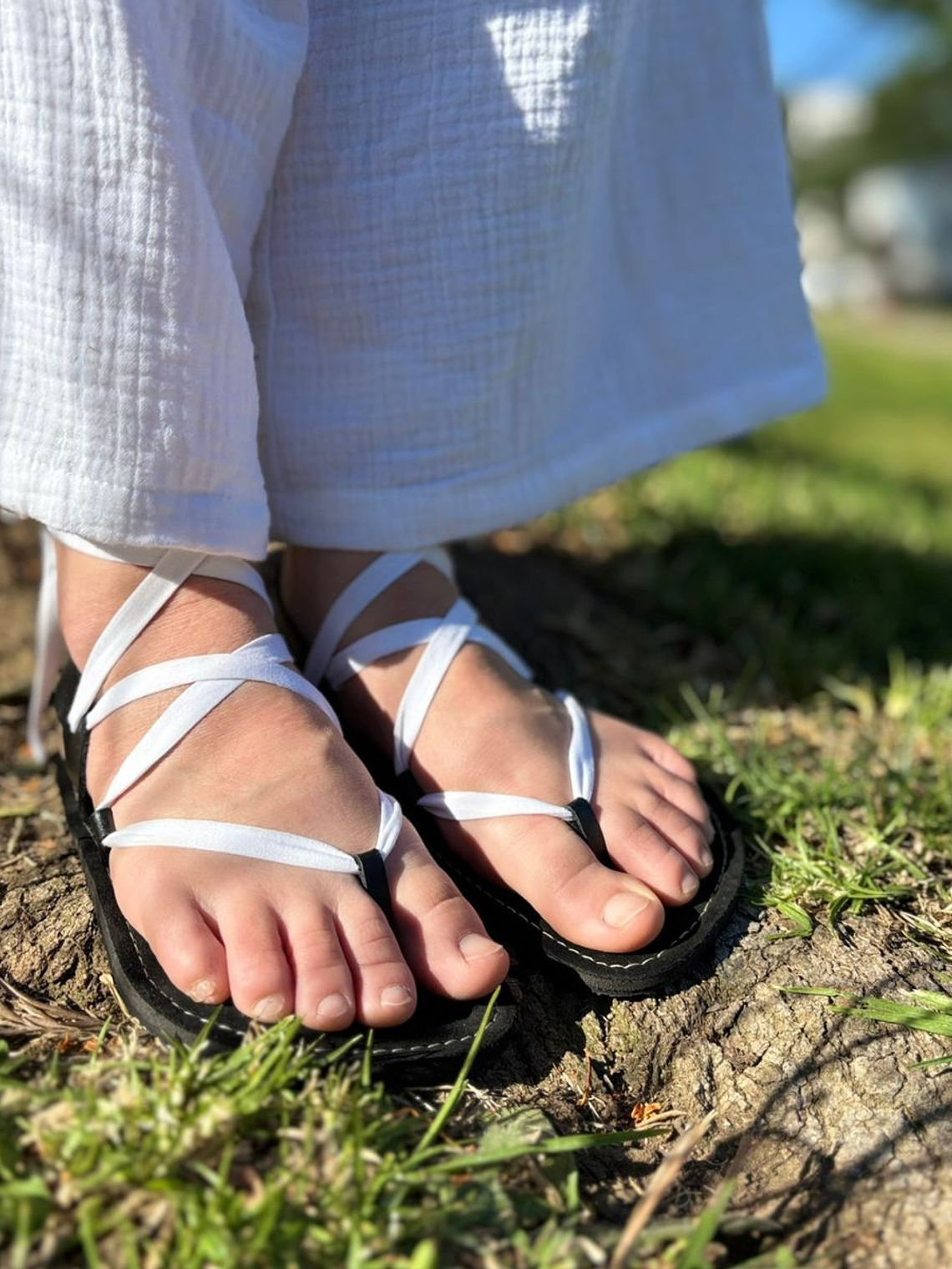 Sandalia Lumina - Negro con cordón de género 3