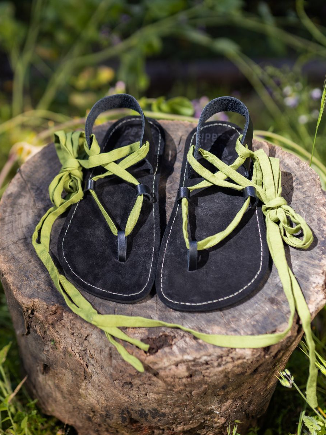 Sandalia Lumina - Negro con cordón de género 5